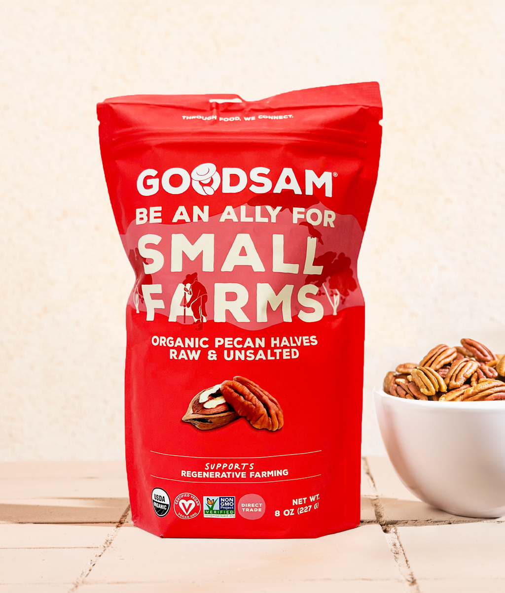 Organic Pecan Halves Raw 8Oz.