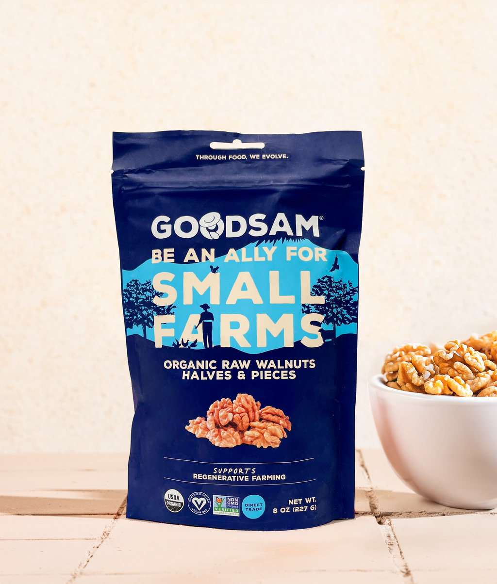 Organic Walnuts, Raw & Unsalted 8Oz.