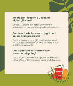 GoodSAM Foods Digital Gift Card